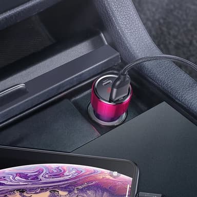 Billader med USB-C og USB 45W PD QC 6A for rask og effektiv lading