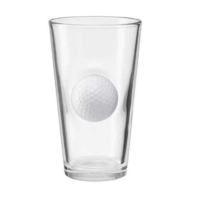 Drikkeglass med golfball