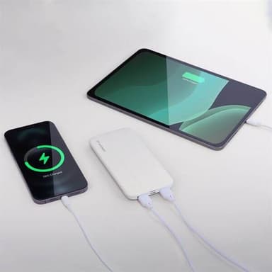 Wozinsky Powerbank 10000mAh med 2xUSB - Hvit