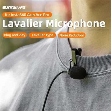 Mikrofon med USB-C-kontakt for Insta360 Ace - rundstrålende mikrofon