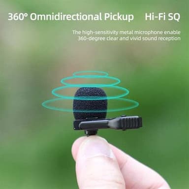 Mikrofon med USB-C-kontakt for Insta360 Ace - rundstrålende mikrofon