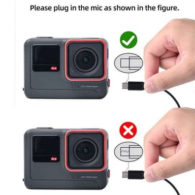 Mikrofon med USB-C-kontakt for Insta360 Ace - rundstrålende mikrofon