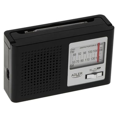 AM/FM-radio med teleskopantenne og jack-inngang