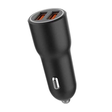 Billader med 2xUSB 18W QC3.0