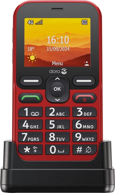 Doro Leva L11 mobiltelefon (rød)