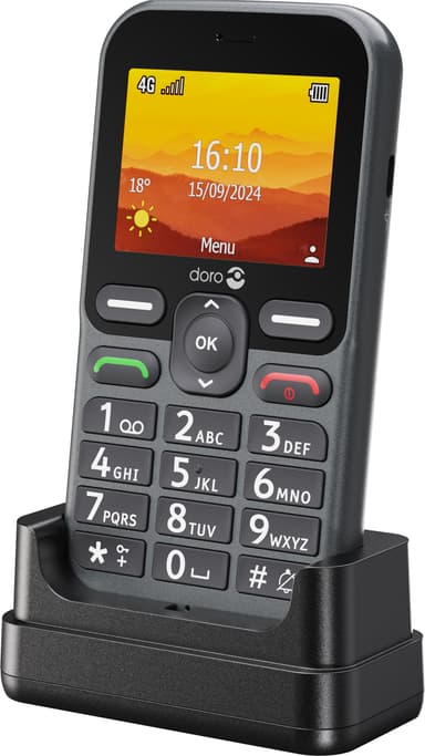 Doro Leva L11 mobiltelefon (grafitt)