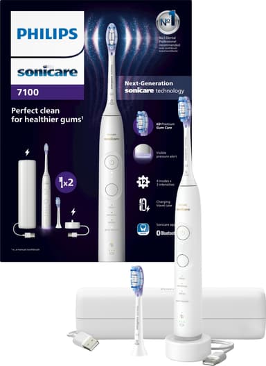 Philips Sonicare Series 7100 elektrisk tannbørste HX742002 (hvit)