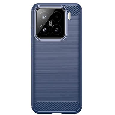 Børstet silikondeksel Xiaomi 15 Pro - Blå