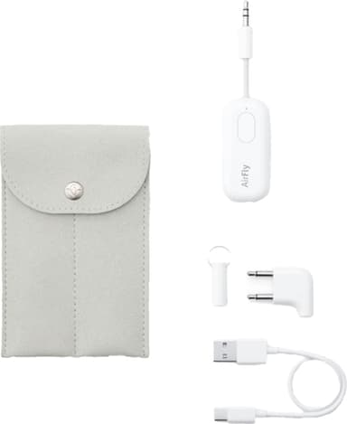 Twelve South AirFly Deluxe Bluetooth-adapter for hodetelefoner (hvit)