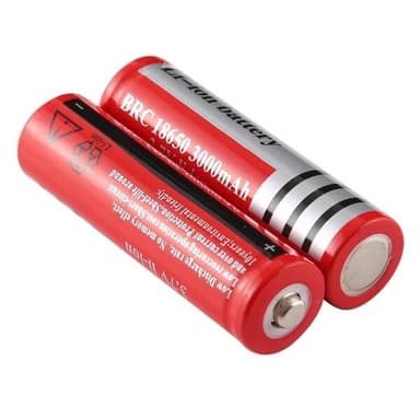 Batteri 18650 3000 mAh 3,7 V - 2-pakning