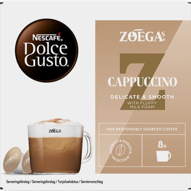 NESCAFÉ Dolce Gusto Zoégas Cappuccino kaffekapsler (16-pk)