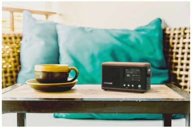 Pure Classic Mini bærbar digitalradio (sort kaffe/valnøtt)