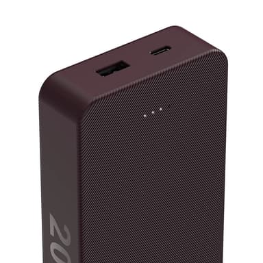 Hama Powerbank Colour 20 20000mAh USB-C+USB-A Plomme