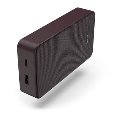 Hama Powerbank Colour 20 20000mAh USB-C+USB-A Plomme