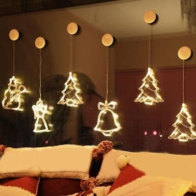 LED-lampe for julen, Snøflak