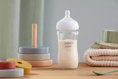 Philips Avent SCY933/01 Natural Response tåteflaske i glass, 240 ml
