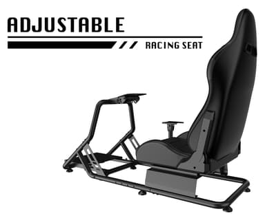 Piranha racingsimulator cockpit (sort)