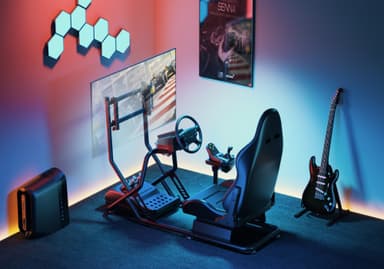 Piranha racingsimulator cockpit (sort)