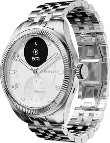 Withings ScanWatch Nova Brilliant hybridklokke 39mm (sølv)