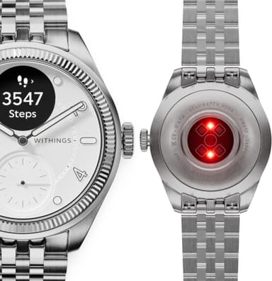 Withings ScanWatch Nova Brilliant hybridklokke 39mm (sølv)
