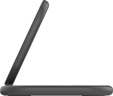 Belkin 3-in-1 Qi2 sammenleggbar lader med MagSafe (sort)