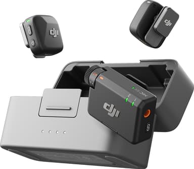 DJI Mic Mini lavaliermikrofon, mottaker og ladesett