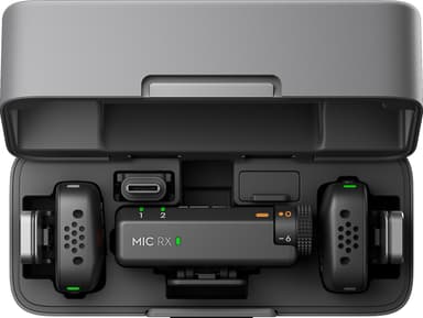 DJI Mic Mini lavaliermikrofon, mottaker og ladesett