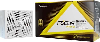 Seasonic FOCUS GX-850 (ATX 3) WHITE 850W strømforsyning