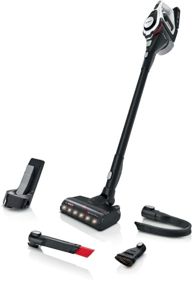 Serie 8 BSS821VNE4, Tørr, 78 dB, Uten pose, Sort, Hvit, 0,4 l, Batteri