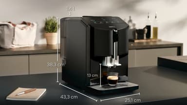 Siemens EQ300 kaffemaskin TF301E09 (pianosort)