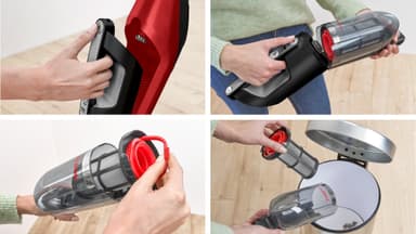Bosch Oppladbar støvsuger BBH3ZOO28 (tornadorød)