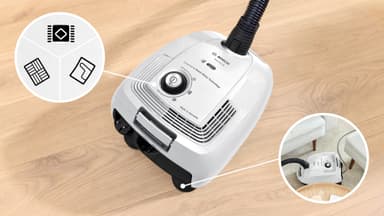 Bosch Series 4 støvsuger BGL38WH3H