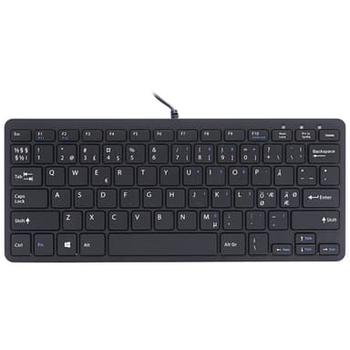 R-Go Compact Keyboard (nordisk) svart