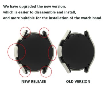 Veske med skjermbeskytter til Samsung Galaxy Watch 4/5 40 mm Hvit