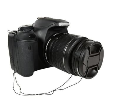 Universelt objektivdeksel med stropp for Canon Nikon Sony Pentax speilreflekskameraer 77 mm
