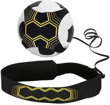 Elastisk treningsstrikk for fotball gul / svart