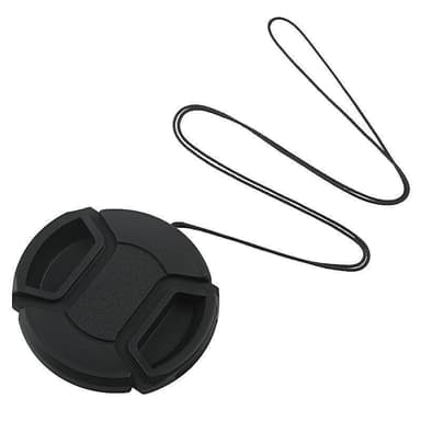 Universelt objektivdeksel med stropp for Canon Nikon Sony Pentax speilreflekskameraer 58 mm