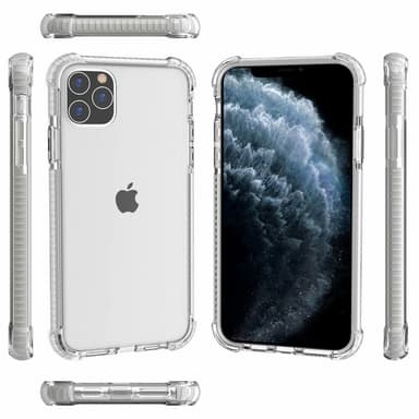 Gjennomsiktig støtsikker mobildeksel til iPhone 14 Pro Gjennomsiktig iPhone 14 Pro