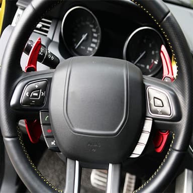 Rattet Paddle Shifter Extension 1-par – Kompatibel med Volkswagen Golf 6, GTI og R20 Rød