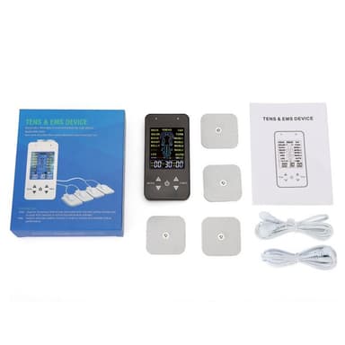 TENS muskelstimulator med 15 massasjemoduser Sort