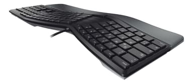 KC 4500 Ergo keyboard, ergonomic designed keyboard, black