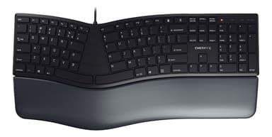 KC 4500 Ergo keyboard, ergonomic designed keyboard, black