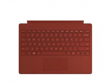 Microsoft Keyboard Surface Pro Type deksel Magnetisk, Tastaturoppsett Qwerty, Poppy Red, 310 g