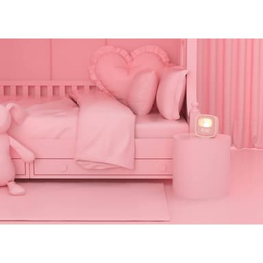 Vekkerklokke med Lys Billy Clock Rosa