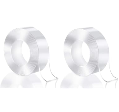 Gjenbrukbar dobbeltsidig nanotape 5 m 2-pakning