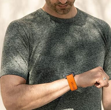 Garmin Fenix/Forerunner/Approach armbånd silikon Oransje