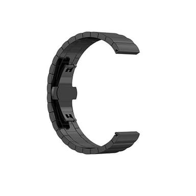 Klokkerem i rustfritt stål for TicWatch Pro 2021/Pro 3/2 Sort