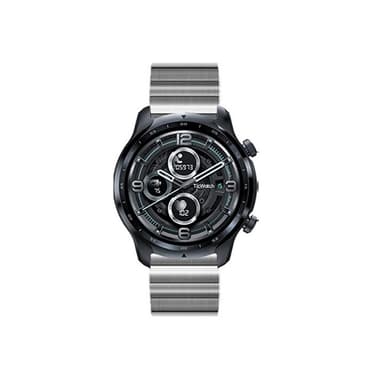 Klokkerem i rustfritt stål for TicWatch Pro 2021/Pro 3/2 Sort