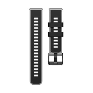 Silikonklokkerem for Garmin Venu 2-serien Svart+grå