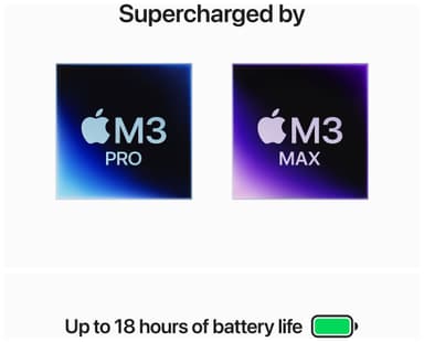 MacBook Pro 14 M3 Max 36/1TB (stellarsvart)